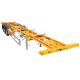 Yellow CE 20ft Skel Trailer Q345B Skeleton Container Trailer