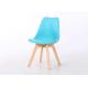 Modern PP And Wooden Dining Chairs With Wooden Beech Legs Lightweight