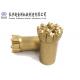 T38 Thread Button Bit Wear Resistant For Granite Rock / Well Bore
