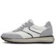 39Size White Grey Casual Genuine Leather Shoes Suede Upper
