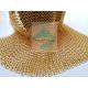 Electro Plated Gold Color Chain Mail Metal Ring Mesh Is For Decorating Ceiling