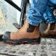 Nubuck Leather Industrial Steel Toe Men Heat Resistant Safety Boots SAFETOE