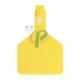 Yellow Sheep And Goat Tags / Plastic TPU Pig Ear Tag Livestock Identification