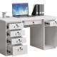 Commercial Furniture Steel Office Computer Desk Single with Locking Drawer Durable