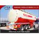 Double Cabin Cement Tanker Trailer / Cement Bulk Trailer With ABS Brake System