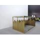 New model Rectangle Stainless Steel Party Event Gold Wedding Table