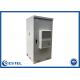 Anti Corrosion 40U IP55 Outdoor Telecom Cabinet With AC Front Door Maintenance