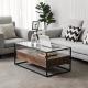Glass Top Coffee Table With Drawer, Industrial Design Coffee Table, Coffee Table Furniture, LCT31BX