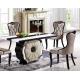 club dining room 6 seater rectangle marble table furniture