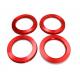 High Performance Red Wheel Hub Centric Rings 108 To 78.1 Mm For Chevrolet GMC