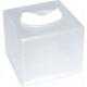 Acrylic Frosted Bathroom Tissue Box Holders Square 140*140*H145mm