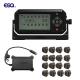 16 wheels external sensor, repeater, receiver tire pressure monitoring system