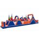 Waterproof Inflatable Fun City Castle Obstacle Course Blow Up Playground Enviroment - Friendly