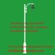 Swaged garden lighting column with 18W LED lamp