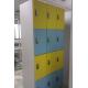 Hospitals Employee Storage Lockers 12 Comparts 3 Column PVC Material