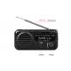 Environmentally Friendly Rechargeable FM Radio Portable 88MHz LED light