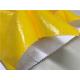 0.15mm Dupont Paper Coated Garment Leather Fabric Shining Yellow Color For Fashion Coat