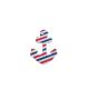 Navy Stripe Anchor Design Edible Decorations For Kids Party OEM Available