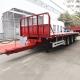 Cargo Container 20 Tons Flatbed 20ft Truck Drawbar Trailers