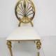 Elegant Luxury Gold Stainless Steel Wedding Chair OEM W50xD65xH92cm