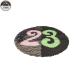 23 Number Reverse Sequin Patch Washable Round Shape Any Color Available