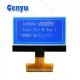 2.15 Inch 128x64 Graphic LCD Screen STN White On Blue 34PIN Soldering FPC