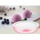 Miniature Manual Instant Ice Cream Tray Pink Colour Easy Operation LFGB Certificate