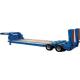 Customization Service Semi Trailer Low Bed For Wheel Loaders 60 Tons