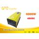 CE & FCC 6kw Single output off grid solar inverter 48vdc 220vac frequency inverter for solar power system