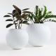 Factory direct sales light weight high strength decorative round fiberglass ball flower pots&planter for garden and home
