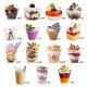 Plastic Cup Reusable Transparent Food Customized Logo Acceptable Factory Direct Sale Various Sizes Custom Pudding Desser