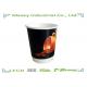 8OZ , 300CC , Personalized Printed Coffee Paper Cups Good Insulation Black