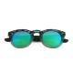 Special Shape Lifestyle Sunglasses Pc Frame Colored Wooden Temple Material