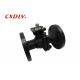 WCB 2 Pcs Manual Stainless Steel Flange Casting Steel Ball Valve With Mounting Pad