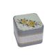 0.23mm Fossil Watch Tin Box Square Fossil Watch Metal Container with Sponge