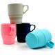 Food Grade 180ml 300ml Collapsible Silicone Mug Travel Cup