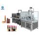 10 Nozzles Semi Automatic Lipbalm Filling Machine For Pearl Powder Materials, with Chilling Tunnel