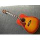 Left hand Acoustic guitar Cherry Sunburst hummingbird Acoustic Guitar+Factory customization