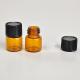 1ml amber glass package bottles, 1ml cosmetic glass sample vial, cosmetic test packing bottle,1ml reagent glass bottle