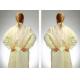 Non - Irritating Non Woven Isolation Gown Cpe / Pe Material Water Resistant