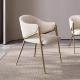 Gold Upholstered Restaurant Chairs White Upholstered Dining Chairs With Steel Legs
