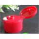 Red Bottle Flip Cap Durable Body / Natural Color Dispensing Caps For Liquid Containers