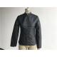 Black Ladies PU Jacket With Gunmetal Zip Through And Mandarin Collar TW76431
