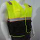 100% Polyester Knitted Hi Vis Safety Vest For Construction Workers 120gsm