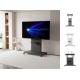 110lbs Swivel Floor TV Stand Vesa 800 X 1000mm Metal Tv Stand With Wheels