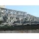 Galvanized Q235B Prefabricated Steel Bailey Bridge Multi Span Construction