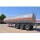 3 Axle 45000 Liters Mobile Fuel Semi Tanker Trailer For Oil Transporting