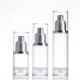 Round Transparent Vacuum Pump Bottle Cosmetic 30ml 50ml 90ml