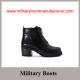 Wholesale China Made Black Full Grain Leather Police Lady Officer Shoes