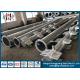 Hot Roll Steel Q235 Galvanized Steel Pole For Transmission Line Steel Tubular Pole